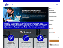 Tablet Screenshot of integrationinc.com